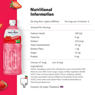 MOGU MOGU-Strawberry Juice-1000ml